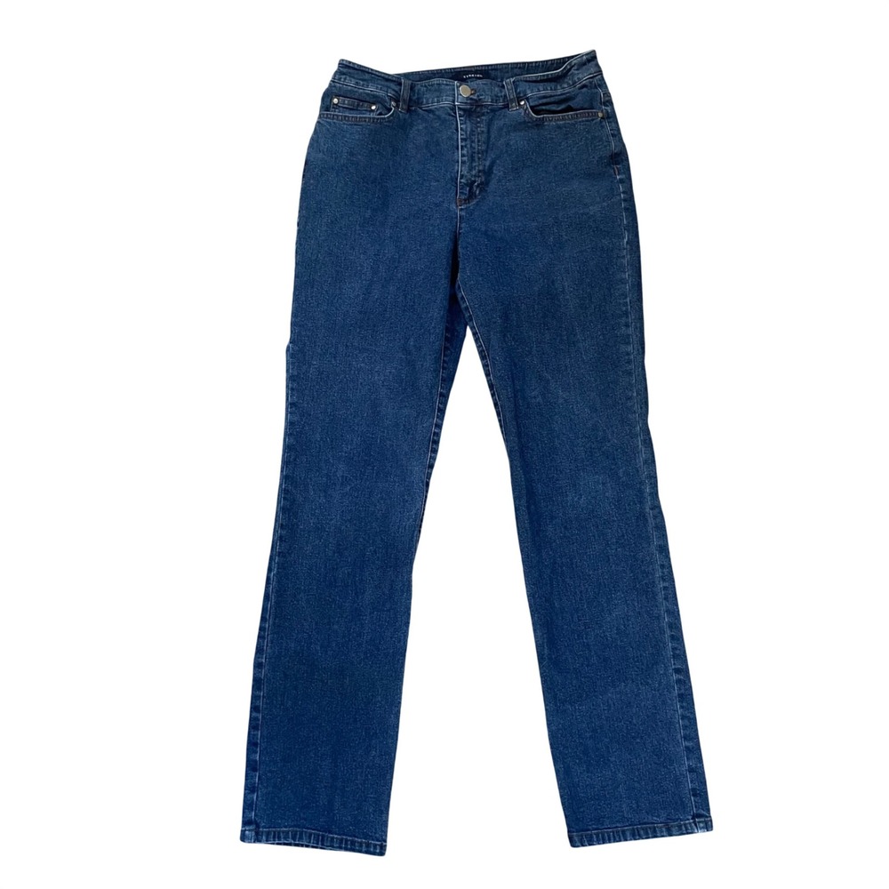 Jones New York Signature Jeans 16W‎ Classic Fit Stretch Denim Blue 36 x 31